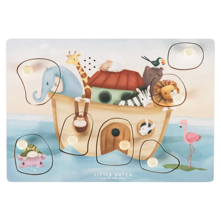 Outlet Little Dutch Sound-Greif-Puzzle Arche Noah