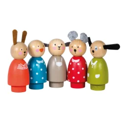 New Moulin Roty Figuren-Set aus Holz La Grande Famille 5-teilig