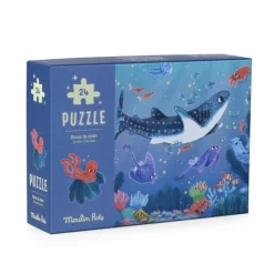 Best Moulin Roty Leuchtpuzzle Paulie Meer 24-teilig