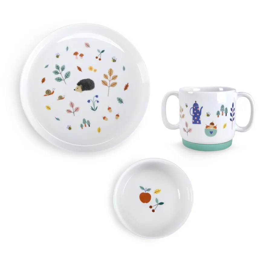Discount Moulin Roty Porzellangeschirr-Set Pomme des Bois