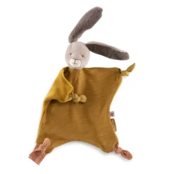 Hot Moulin Roty Schmusetuch Trois Lapins Kaninchen ocker