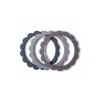 Hot Mushie Armband Blumen Steel/Dove Gray/Stone 3er-Set