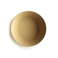 Online Mushie Schu00fcssel Rund Mustard 2er-Set