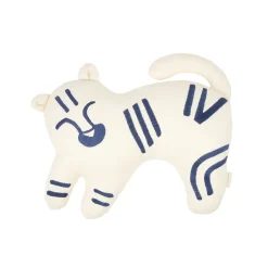 Clearance Nobodinoz Kissen Bestickt Tiger Blue/ Natural