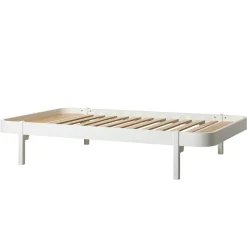 New Oliver Furniture Bett Wood Lounger 120 x 200 Weiu00df