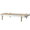 Clearance Oliver Furniture Bett Wood Lounger 120 x 200 Weiu00df/Eiche
