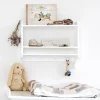 New Oliver Furniture Bu00fccherregal mit Haken Weiu00df
