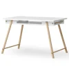 Online Oliver Furniture Camp Junior Schreibtisch hu00f6henverstellbar weiu00df/Eiche