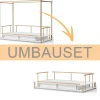 Outlet Oliver Furniture Camp Umbauset Himmelbett zum Bettsofa Eiche