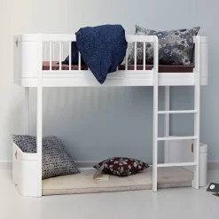 Discount Oliver Furniture halbhohes Hochbett Wood Mini+ Weiu00df