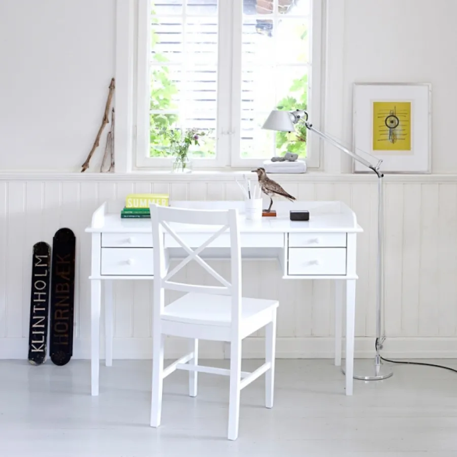 Online Oliver Furniture Schreibtisch Seaside Weiu00df H74cm - Sofort Lieferbar!