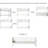 Clearance Oliver Furniture Umbauset Seaside alle hohen Betten zum Bettsofa
