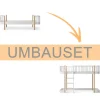 Sale Oliver Furniture Umbauset Wood Original Einzelbett/Juniorbett zum halbhohen Hochbett 138 cm weiu00df/Eiche