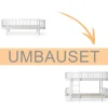 Sale Oliver Furniture Umbauset Wood Original Bettsofa zum halbhohen Etagenbett weiu00df