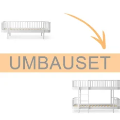 Sale Oliver Furniture Umbauset Wood Original Bettsofa zum halbhohen Etagenbett weiu00df