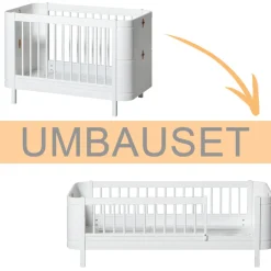 Sale Oliver Furniture Umbauset Wood Mini+ Babybett zum Juniorbett Weiu00df