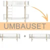 Outlet Oliver Furniture Umbauset Wood Original Etagenbett zu 2 Bettsofas Weiu00df/Eiche