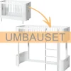 Clearance Oliver Furniture Umbauset fu00fcr Baby- und Kinderbett Wood Mini+ zum halbhohen Hochbett Weiu00df