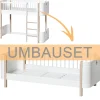 Sale Oliver Furniture Umbauset Wood Mini+ halbhohes Hochbett zum Juniorbett Weiu00df/Eiche