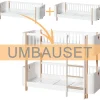 Online Oliver Furniture Umbauset Wood Mini+ 2 Juniorbetten zum halbhohen Etagenbett Weiu00df/Eiche