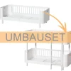 Outlet Oliver Furniture Umbauset Wood Mini+ Juniorbett zum halbhohen Etagenbett Weiu00df