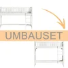 New Oliver Furniture Umbauset Seaside Classic halbhohes Hochbett zum Etagenbett mit gerader Leiter
