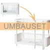 Hot Oliver Furniture Umbauset Wood Mini+ Basic zum halbhohen Etagenbett Weiu00df