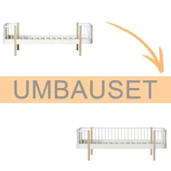 Best Oliver Furniture Umbauset Wood Original Einzelbett Eiche in Bettsofa