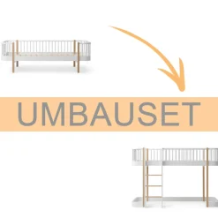 Sale Oliver Furniture Umbauset Wood Original Bettsofa zum halbhohen Hochbett 138 cm weiu00df/Eiche