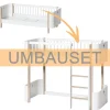 Hot Oliver Furniture Umbauset Wood Mini+ Juniorbett zum halbhohen Hochbett Weiu00df/Eiche