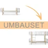 Online Oliver Furniture Umbauset Wood Original Einzelbett zum halbhohen Etagenbett weiu00df/Eiche