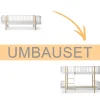 Outlet Oliver Furniture Umbauset Wood Original Bettsofa zum halbhohen Etagenbett weiu00df/Eiche