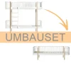 Oliver Furniture Umbauset Wood Original Etagenbett zum Bettsofa Weiu00df/Eiche