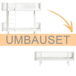 Hot Oliver Furniture Umbauset Wood Original Etagenbett zum Bettsofa Weiu00df