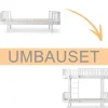 Best Oliver Furniture Umbauset Wood Original Einzelbett/Juniorbett zum Etagenbett weiu00df