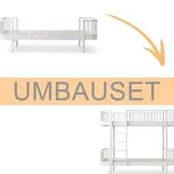 Best Oliver Furniture Umbauset Wood Original Einzelbett/Juniorbett zum Etagenbett weiu00df