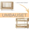 Discount Oliver Furniture Umbauset Wood Mini+ Babybett inkl. Umbauset Juniorbett und Geschwisterset zum halbhohen Etagenbett Eiche