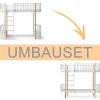 Clearance Oliver Furniture Umbauset Wood Original Hochbett zum Etagenbett weiu00df/Eiche