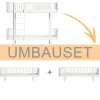 Discount Oliver Furniture Umbauset Wood Original Etagenbett zu 2 Bettsofas Weiu00df