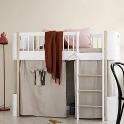 Outlet Oliver Furniture Vorhang fu00fcr halbhohes Hochbett Wood Mini+ Karamell