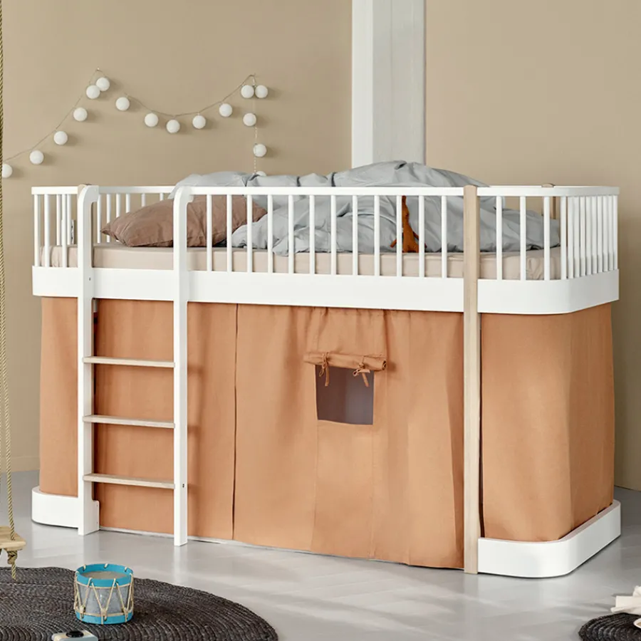 Outlet Oliver Furniture Vorhang fu00fcr halbhohes Hochbett Wood Original Karamell 138 cm