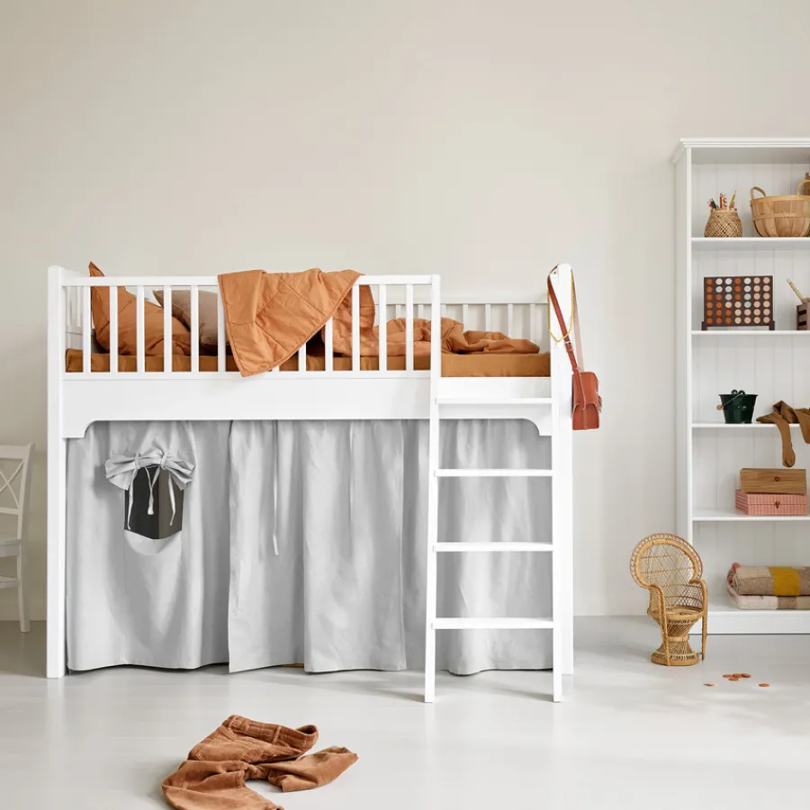 New Oliver Furniture Vorhang fu00fcr halbhohes Hochbett Seaside (160-200cm)/Etagenbett Karamell