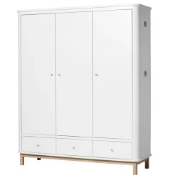 Sale Oliver Furniture Wood Kleiderschrank 3-Tu00fcrig Weiu00df/Eiche