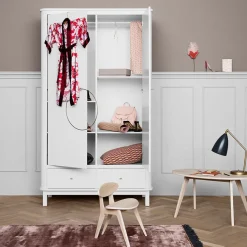 Online Oliver Furniture Wood Kleiderschrank 2-Tu00fcrig Weiu00df