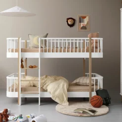 New Oliver Furniture Wood Original halbhohes Etagenbett Weiu00df/Eiche
