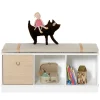 Outlet Oliver Furniture Wood Stand-Regal 3 x 1 Horizontal mit Sockel