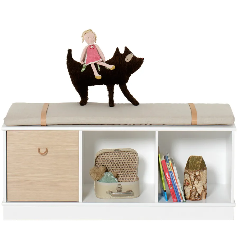 Outlet Oliver Furniture Wood Stand-Regal 3 x 1 Horizontal mit Sockel