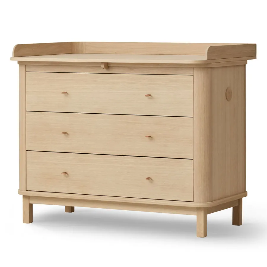 Outlet Oliver Furniture Wood Wickelkommode 3 Schubladen Eiche