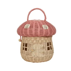 Hot Olli Ella Korb aus Rattan Pilz Musk