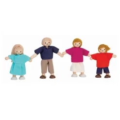 New PlanToys Puppenfamilie Europa